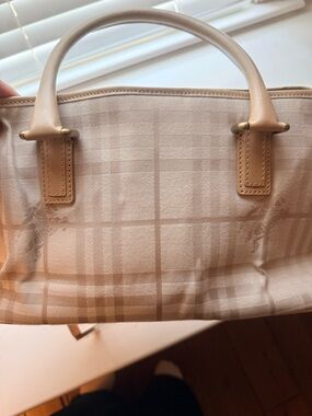 VINTAGE RARE Burberry London Tonal Nova Check Expandable Satchel - May 2002